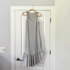 EUC Ella Moss Sundress Black/Ivory stripe M